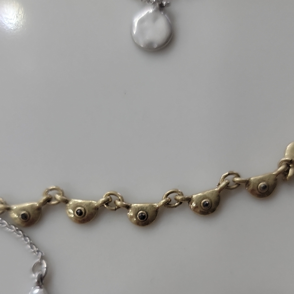 Lucky Brand Silver and Gold Layered Necklace - Picture 5 of 7